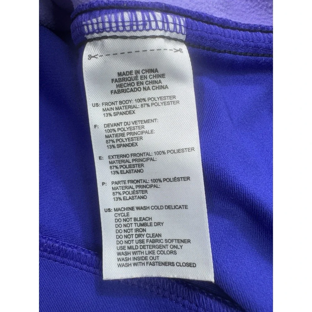 Adidas Golf Men Large Blue 1/4 Zip Pullover Performance Sweater Active Stretch L